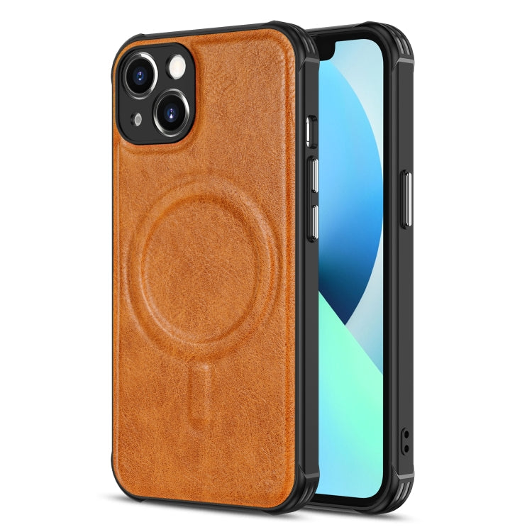 Crazy Horse Cowhide Leather Magnetic Phone Case, For iPhone 13 mini, For iPhone 13, For iPhone 13 Pro, For iPhone 13 Pro Max, For iPhone 12