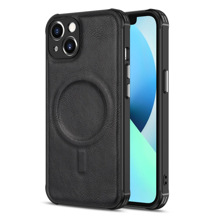 Crazy Horse Cowhide Leather Magnetic Phone Case, For iPhone 13 mini, For iPhone 13, For iPhone 13 Pro, For iPhone 13 Pro Max, For iPhone 12