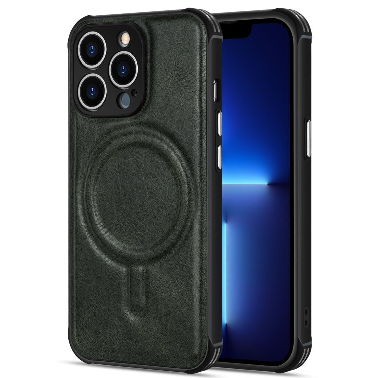 Crazy Horse Cowhide Leather Magnetic Phone Case, For iPhone 13 mini, For iPhone 13, For iPhone 13 Pro, For iPhone 13 Pro Max, For iPhone 12