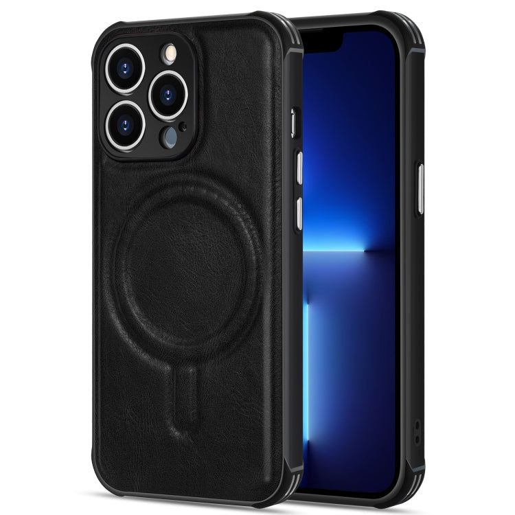 Crazy Horse Cowhide Leather Magnetic Phone Case, For iPhone 13 mini, For iPhone 13, For iPhone 13 Pro, For iPhone 13 Pro Max, For iPhone 12