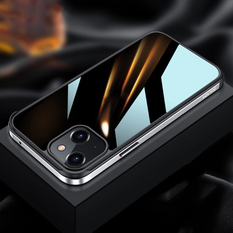 SULADA Metal Frame + Nano Glass + TPU Phone Case, For iPhone 13 mini, For iPhone 13, For iPhone 13 Pro