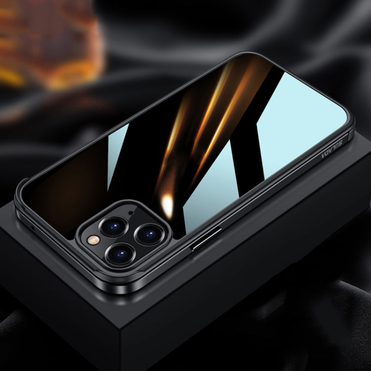 SULADA Metal Frame + Nano Glass + TPU Phone Case, For iPhone 13 mini, For iPhone 13, For iPhone 13 Pro
