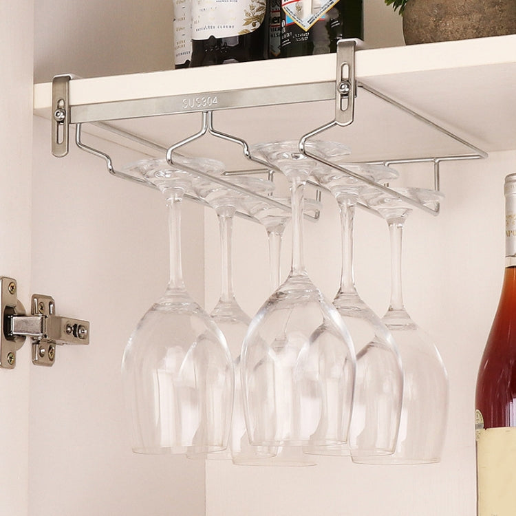 304 Stainless Steel Hanging Wine Glass Shelf Drain Rack Cup Holder, Cup Holder