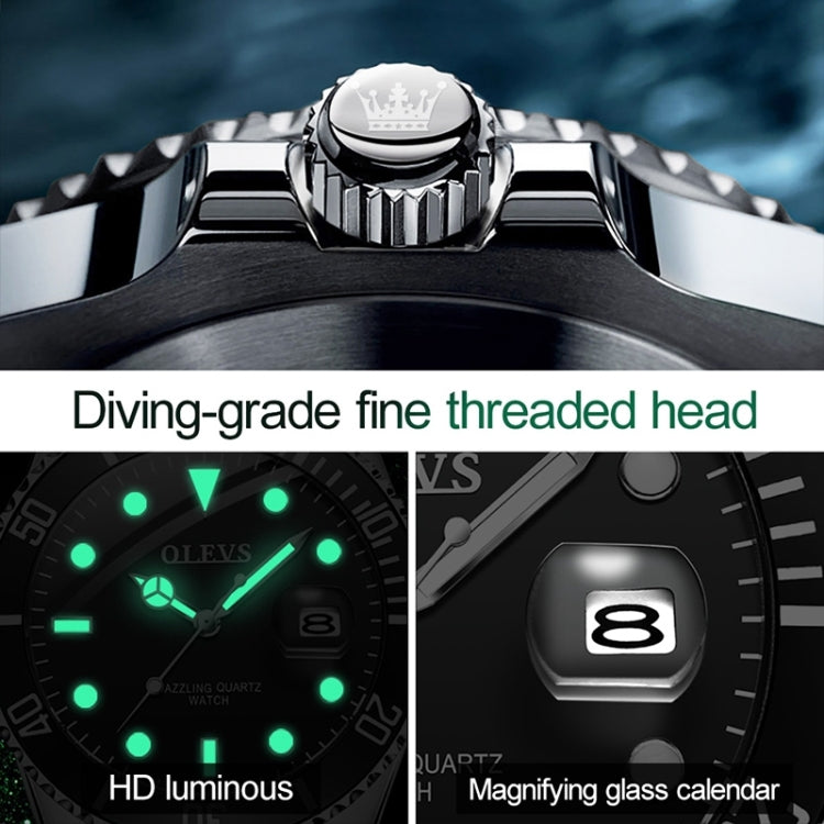 OLEVS 5885 Men Fashion Waterproof Luminous Quartz Watch, EDA00268001C, EDA00268001D, EDA00268001E, EDA00268001A, EDA00268001B