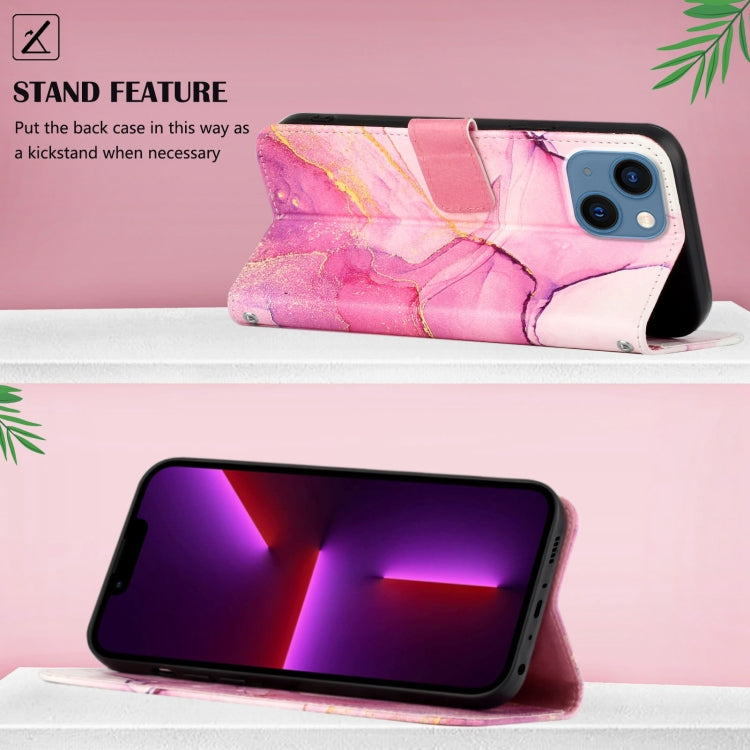 PT003 Marble Pattern Flip Leather Phone Case, For iPhone 13 mini, For iPhone 13, For iPhone 13 Pro, For iPhone 13 Pro Max, For iPhone 12 mini