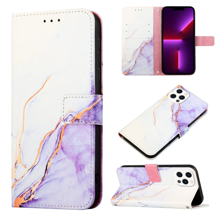 PT003 Marble Pattern Flip Leather Phone Case, For iPhone 13 mini, For iPhone 13, For iPhone 13 Pro, For iPhone 13 Pro Max, For iPhone 12 mini