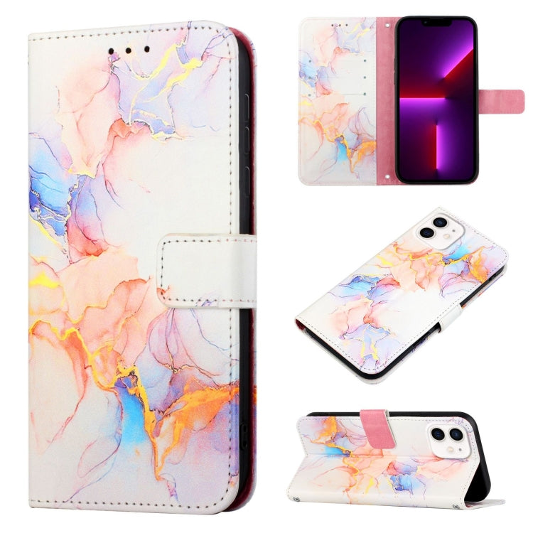 PT003 Marble Pattern Flip Leather Phone Case, For iPhone 13 mini, For iPhone 13, For iPhone 13 Pro, For iPhone 13 Pro Max, For iPhone 12 mini