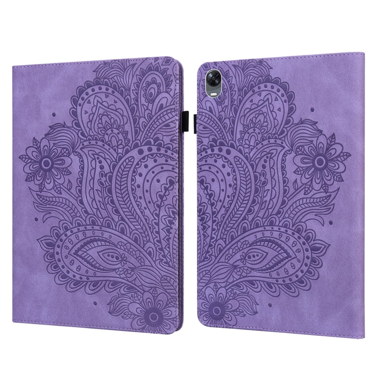 Peacock Embossed Pattern TPU + PU Leather Tablet Case, For OPPO Pad 11 inch, For OPPO Realme Pad 10.4 inch, For Huawei Enjoy Tablet 2 10.1 inch, For Huawei MediaPad M5 Lite 10