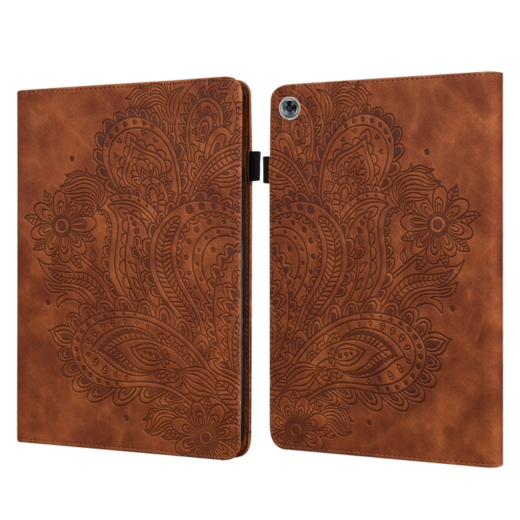 Peacock Embossed Pattern TPU + PU Leather Tablet Case, For OPPO Pad 11 inch, For OPPO Realme Pad 10.4 inch, For Huawei Enjoy Tablet 2 10.1 inch, For Huawei MediaPad M5 Lite 10