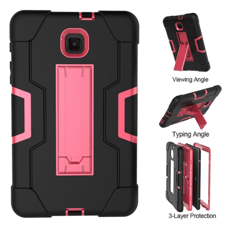 Contrast Color Silicone + PC Combination Case with Holder, For Galaxy Tab A 8.0 (2018) T387, For Galaxy Tab A 8.0 (2019) T290