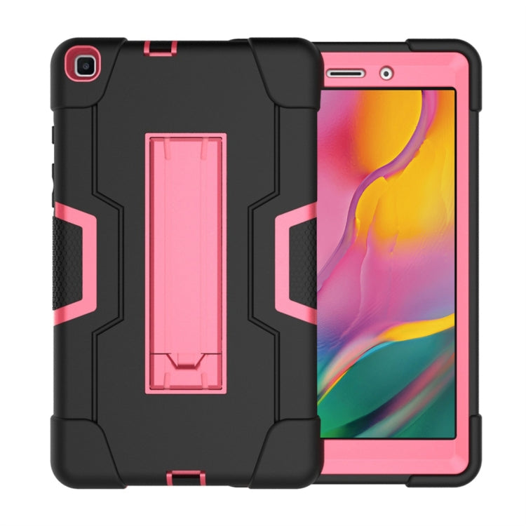 Contrast Color Silicone + PC Combination Case with Holder, For Galaxy Tab A 8.0 (2018) T387, For Galaxy Tab A 8.0 (2019) T290