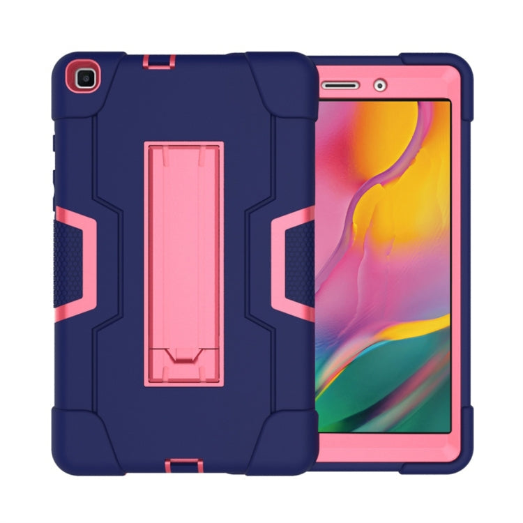 Contrast Color Silicone + PC Combination Case with Holder, For Galaxy Tab A 8.0 (2018) T387, For Galaxy Tab A 8.0 (2019) T290