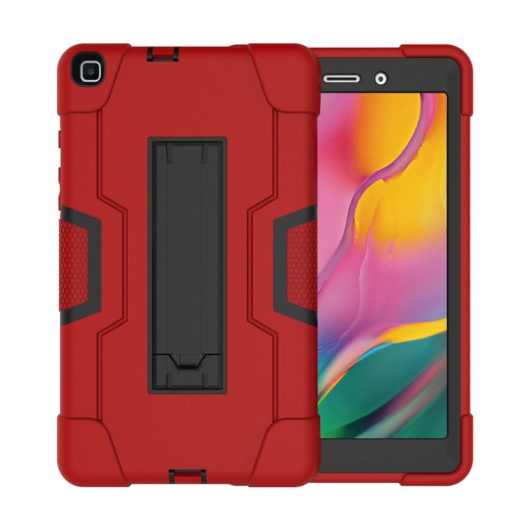 Contrast Color Silicone + PC Combination Case with Holder, For Galaxy Tab A 8.0 (2018) T387, For Galaxy Tab A 8.0 (2019) T290