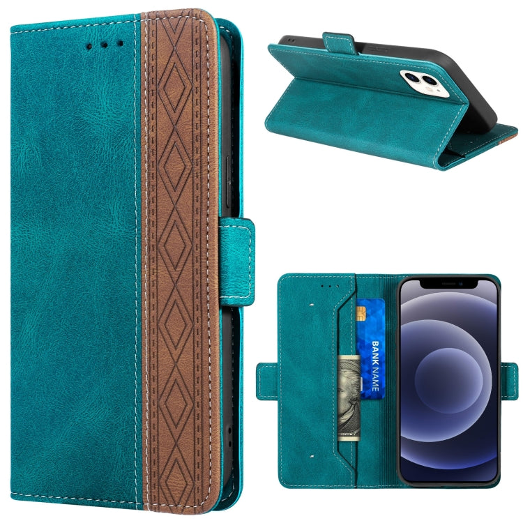 Stitching Magnetic RFID Leather Case, For iPhone 13 mini, For iPhone 13, For iPhone 13 Pro, For iPhone 13 Pro Max, For iPhone 12 mini, For iPhone 12 / 12 Pro