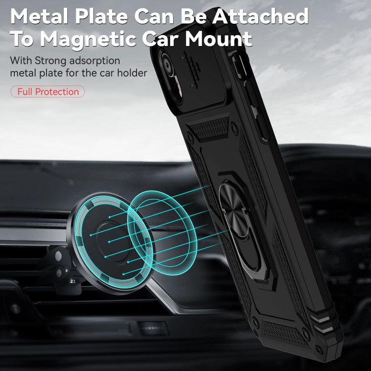 Sliding Camshield Holder Phone Case, For iPhone XR, For iPhone XS / X, For iPhone XS Max