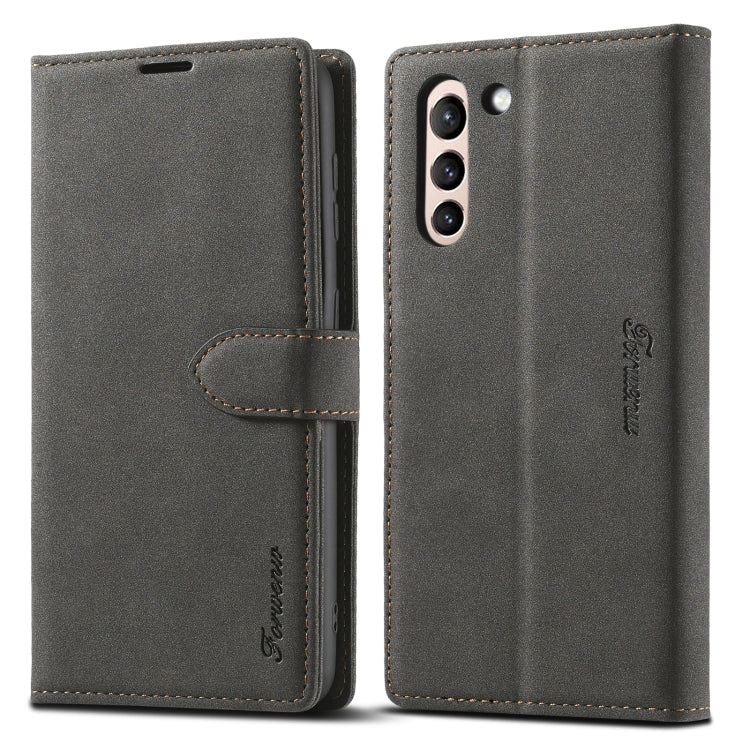 Forwenw F1 Series Matte Strong Magnetism Leather Phone Case, For Samsung Galaxy S22 Ultra 5G, For Samsung Galaxy S22 5G, For Samsung Galaxy S22+ 5G