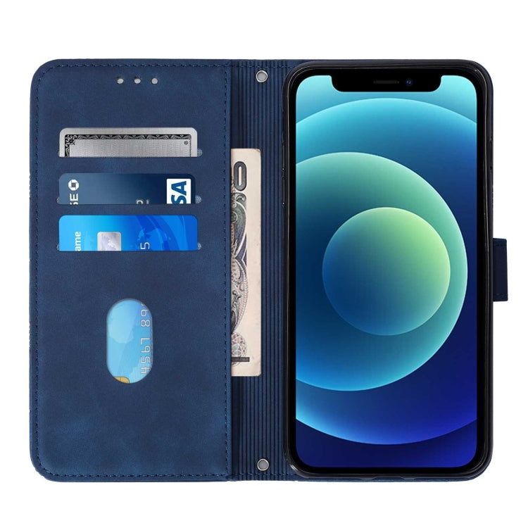 Crossbody 3D Embossed Flip Leather Phone Case, For iPhone 12 mini, For iPhone 12, For iPhone 12 Pro, For iPhone 12 Pro Max