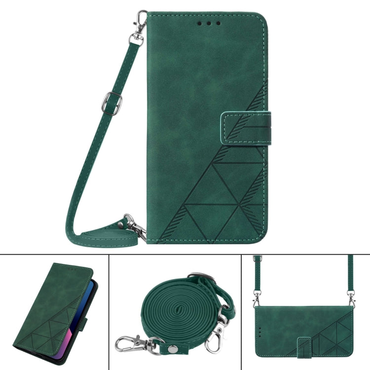 Crossbody 3D Embossed Flip Leather Phone Case, For iPhone 12 mini, For iPhone 12, For iPhone 12 Pro, For iPhone 12 Pro Max