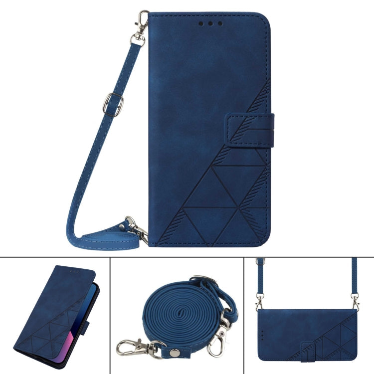 Crossbody 3D Embossed Flip Leather Phone Case, For iPhone 12 mini, For iPhone 12, For iPhone 12 Pro, For iPhone 12 Pro Max