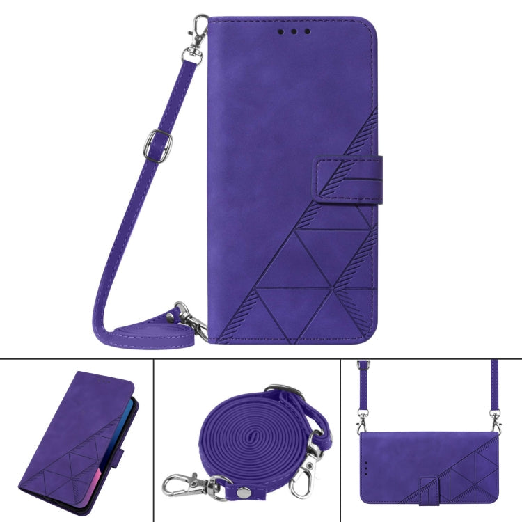 Crossbody 3D Embossed Flip Leather Phone Case, For iPhone 11, For iPhone 11 Pro, For iPhone 11 Pro Max, For iPhone X / XS
