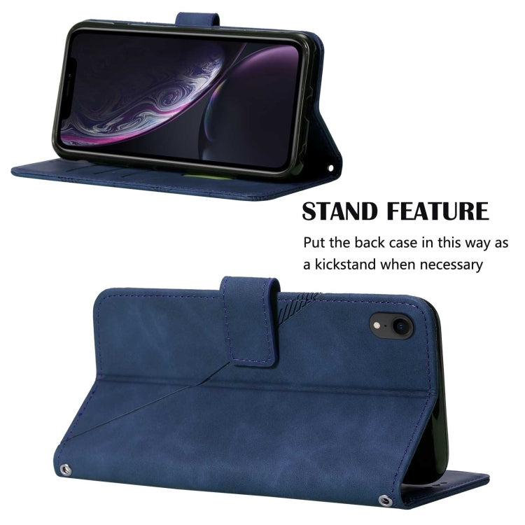 Crossbody 3D Embossed Flip Leather Phone Case, For iPhone XR, For iPhone XS Max, For iPhone SE 2022 / SE 2020 / 8 / 7, For iPhone 8 Plus / 7 Plus