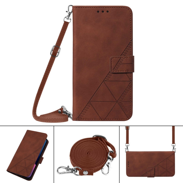 Crossbody 3D Embossed Flip Leather Phone Case, For iPhone XR, For iPhone XS Max, For iPhone SE 2022 / SE 2020 / 8 / 7, For iPhone 8 Plus / 7 Plus
