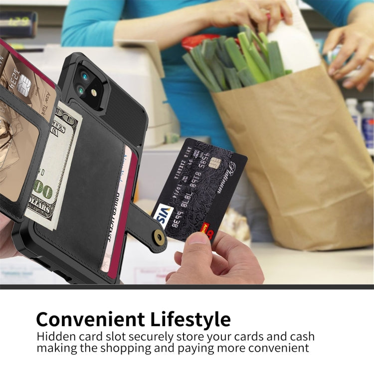 Magnetic Wallet Card Bag Leather Case, For iPhone 12 mini, For iPhone 12 / 12 Pro, For iPhone 12 Pro Max, For iPhone 11