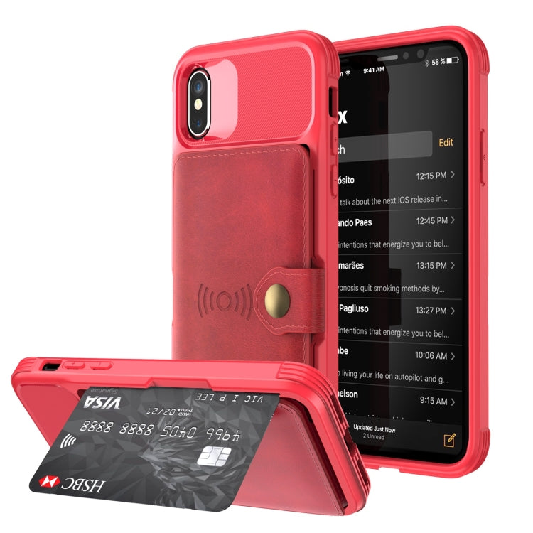 Magnetic Wallet Card Bag Leather Case, For iPhone 11 Pro, For iPhone 11 Pro Max, For iPhone X / XS, For iPhone XR