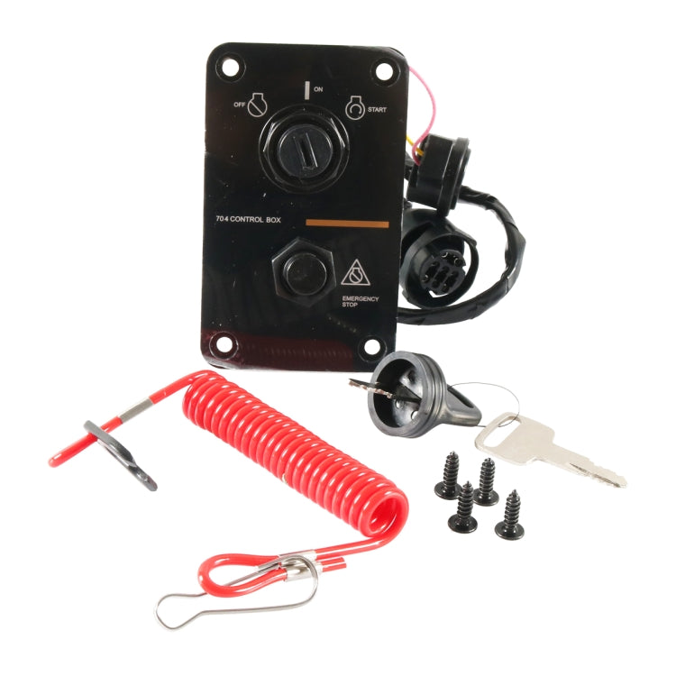 Outboard / Yacht Single Engine Key Switch Panel Kit for Yamaha 704-82570-08-00, 704-82570-08-00