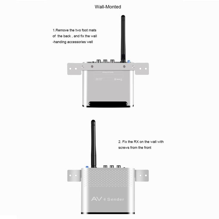 Measy AV530-2 5.8GHz Wireless Audio / Video Transmitter + 2 Receiver, Transmission Distance: 300m,, Black EU Plug, Black AU Plug, Black UK Plug, Silver UK Plug, Silver AU Plug, Silver EU Plug