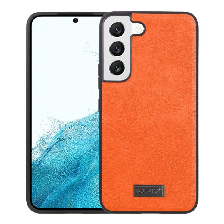 SULADA Shockproof TPU + Handmade Leather Phone Case, For Samsung Galaxy S22 5G, For Samsung Galaxy S22 Ultra 5G, For Samsung Galaxy S22+ 5G