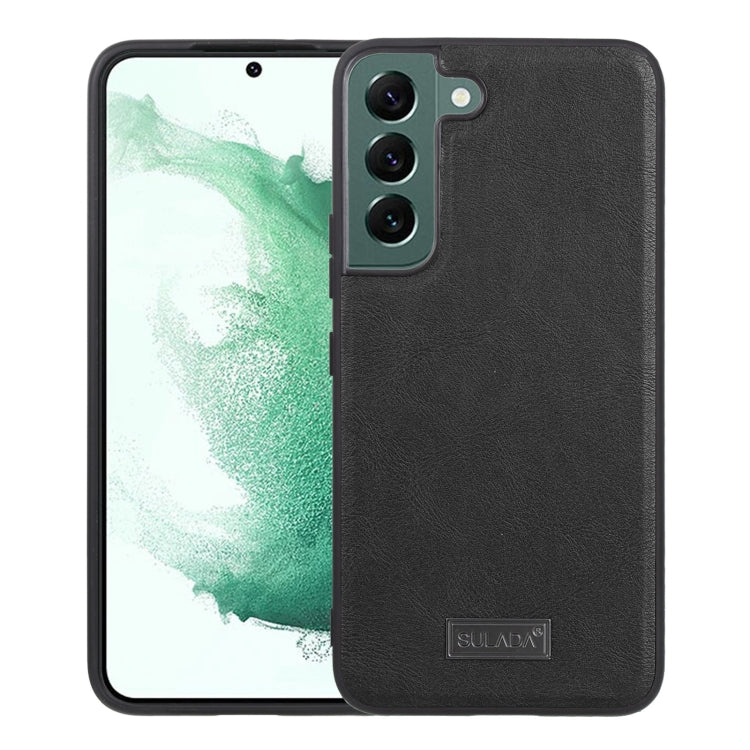SULADA Shockproof TPU + Handmade Leather Phone Case, For Samsung Galaxy S22 5G, For Samsung Galaxy S22 Ultra 5G, For Samsung Galaxy S22+ 5G