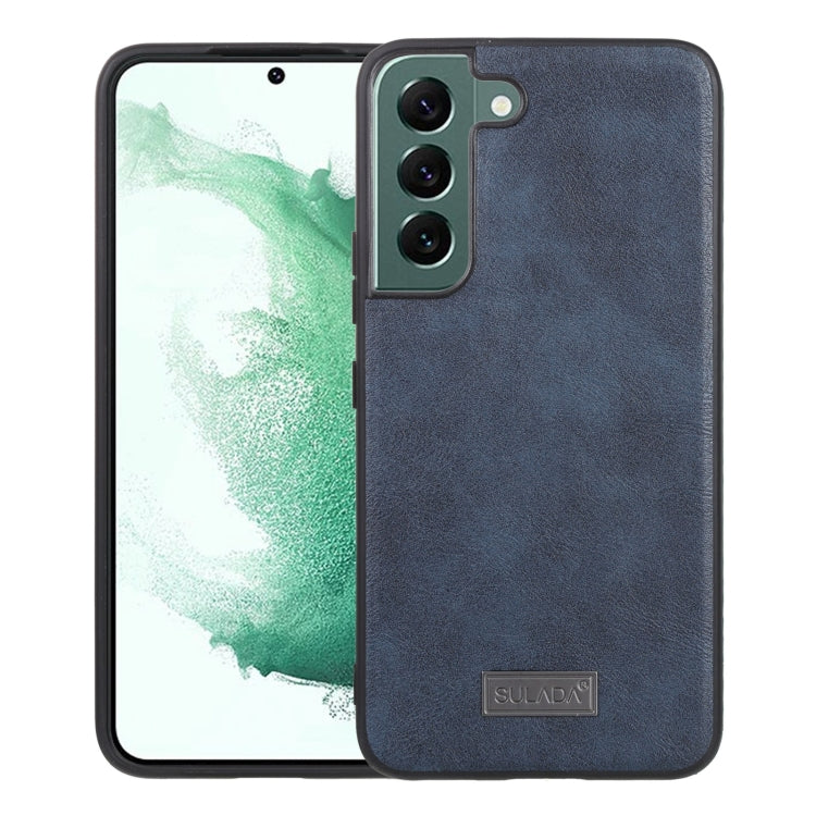 SULADA Shockproof TPU + Handmade Leather Phone Case, For Samsung Galaxy S22 5G, For Samsung Galaxy S22 Ultra 5G, For Samsung Galaxy S22+ 5G