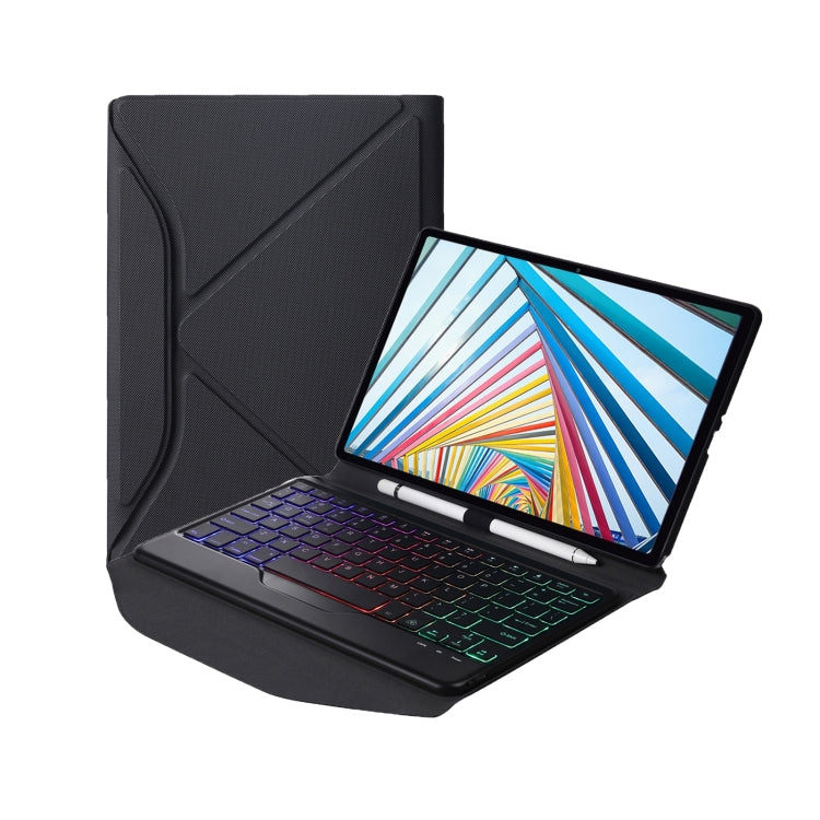 B0N5S Backlight Diamond Texture Bluetooth Keyboard Leather Case with Triangle Back Support, B0N5S, BM20S
