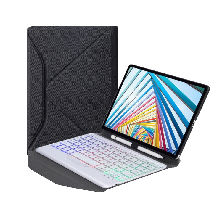 B0N5S Backlight Diamond Texture Bluetooth Keyboard Leather Case with Triangle Back Support, B0N5S, BM20S