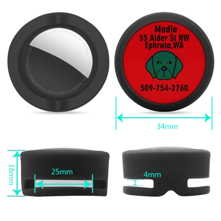 Dog Collar Shockproof Protective Case For AirTag 2nd Gen / AirTag 1st Gen