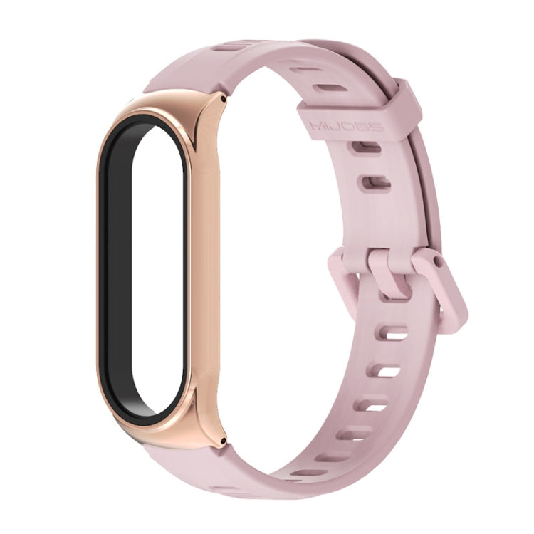 For Xiaomi Mi Band 6 / 5 Mijobs Flat Hole Silicone Watch Band, CS Case, Plus Case, GT Case