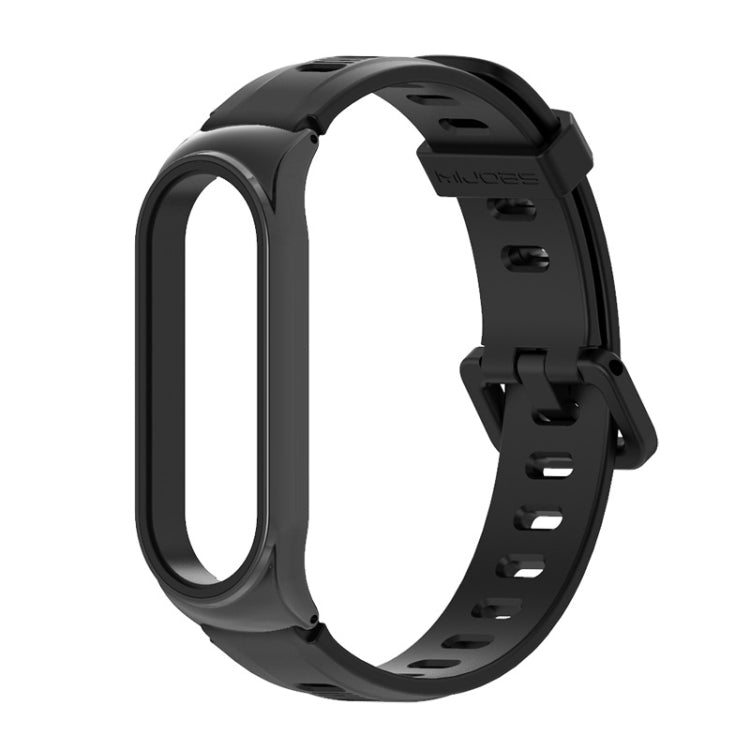 For Xiaomi Mi Band 6 / 5 Mijobs Flat Hole Silicone Watch Band, CS Case, Plus Case, GT Case