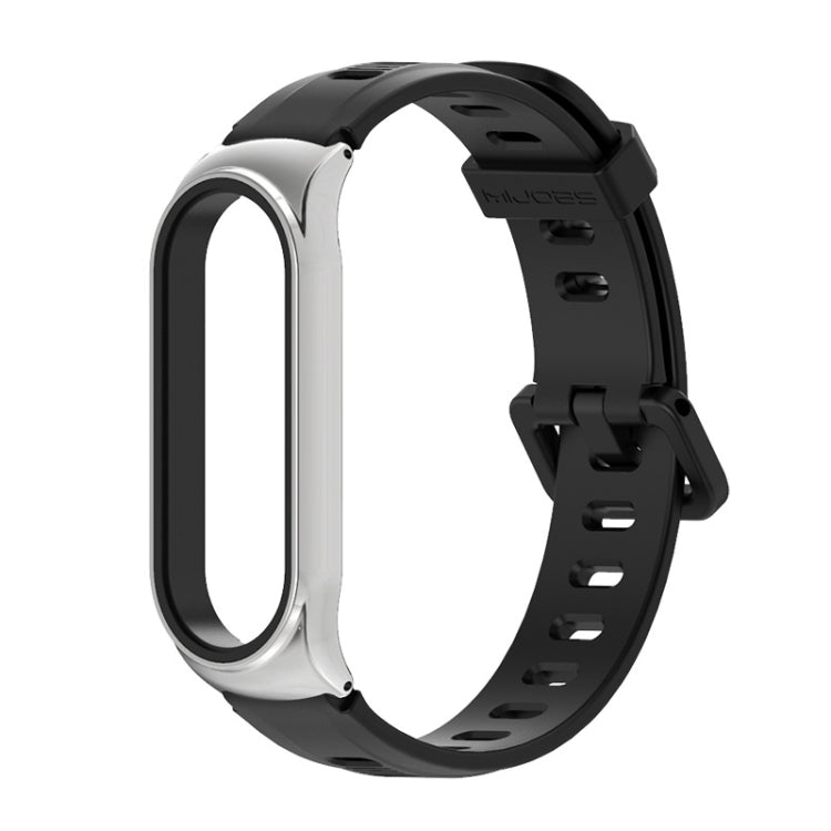 For Xiaomi Mi Band 6 / 5 Mijobs Flat Hole Silicone Watch Band, CS Case, Plus Case, GT Case