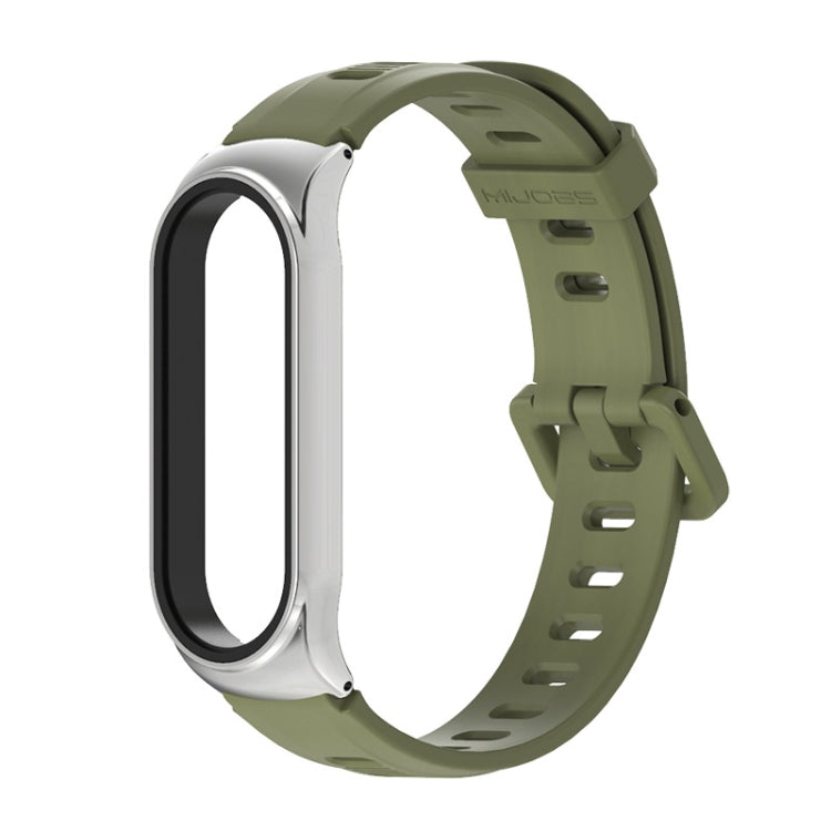 For Xiaomi Mi Band 6 / 5 Mijobs Flat Hole Silicone Watch Band, CS Case, Plus Case, GT Case
