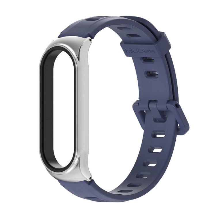 For Xiaomi Mi Band 6 / 5 Mijobs Flat Hole Silicone Watch Band, CS Case, Plus Case, GT Case