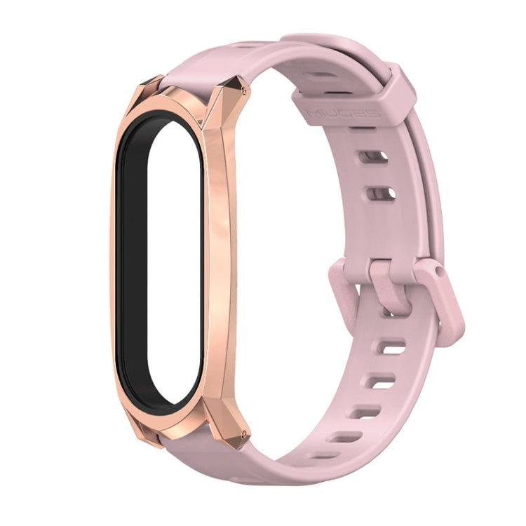 For Xiaomi Mi Band 6 / 5 Mijobs Flat Hole Silicone Watch Band, CS Case, Plus Case, GT Case