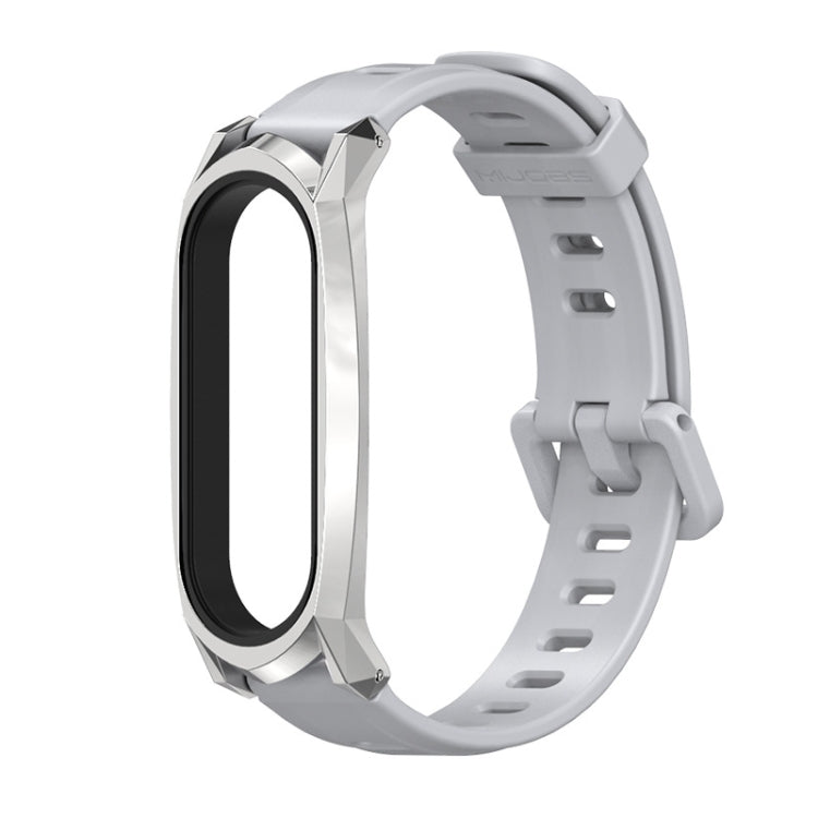 For Xiaomi Mi Band 6 / 5 Mijobs Flat Hole Silicone Watch Band, CS Case, Plus Case, GT Case