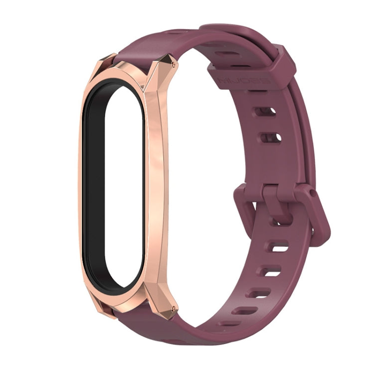 For Xiaomi Mi Band 6 / 5 Mijobs Flat Hole Silicone Watch Band, CS Case, Plus Case, GT Case