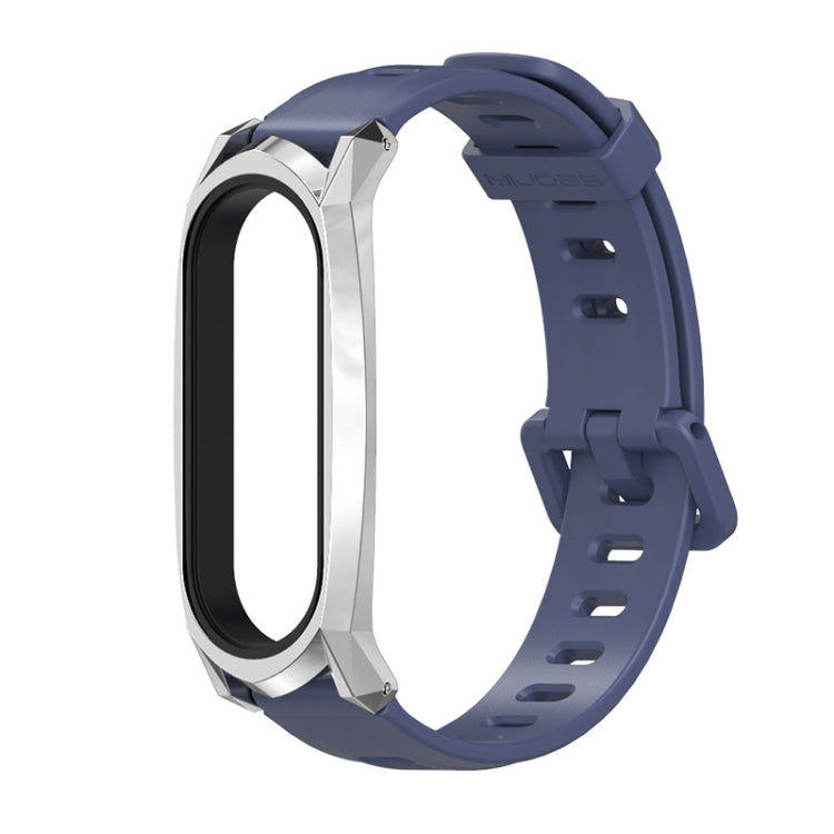 For Xiaomi Mi Band 6 / 5 Mijobs Flat Hole Silicone Watch Band, CS Case, Plus Case, GT Case