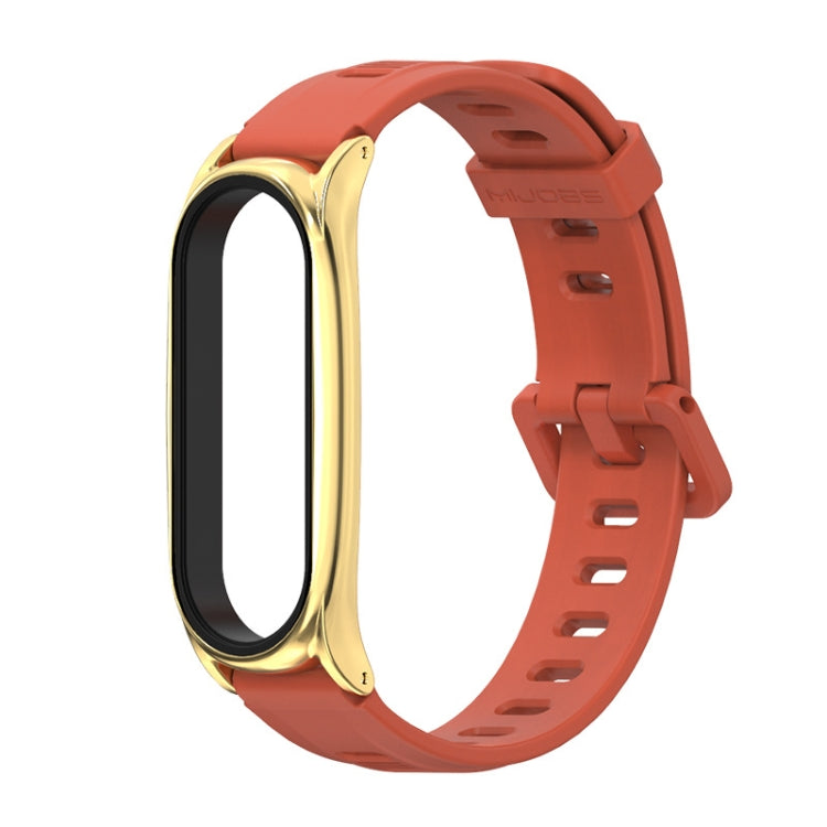 For Xiaomi Mi Band 6 / 5 Mijobs Flat Hole Silicone Watch Band, CS Case, Plus Case, GT Case