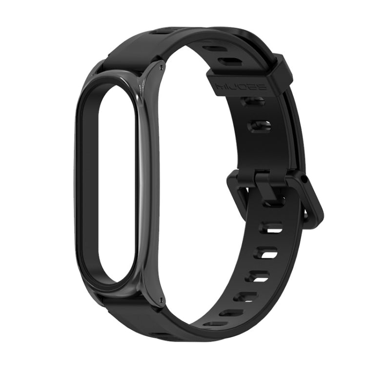 For Xiaomi Mi Band 6 / 5 Mijobs Flat Hole Silicone Watch Band, CS Case, Plus Case, GT Case