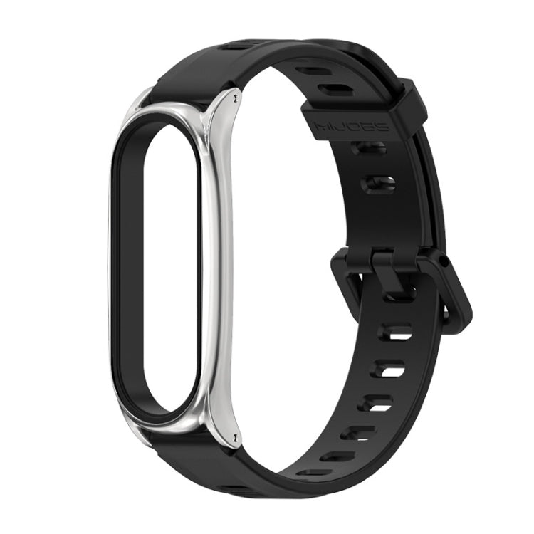 For Xiaomi Mi Band 6 / 5 Mijobs Flat Hole Silicone Watch Band, CS Case, Plus Case, GT Case