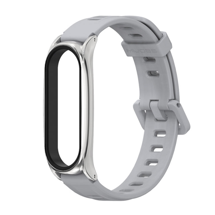 For Xiaomi Mi Band 6 / 5 Mijobs Flat Hole Silicone Watch Band, CS Case, Plus Case, GT Case