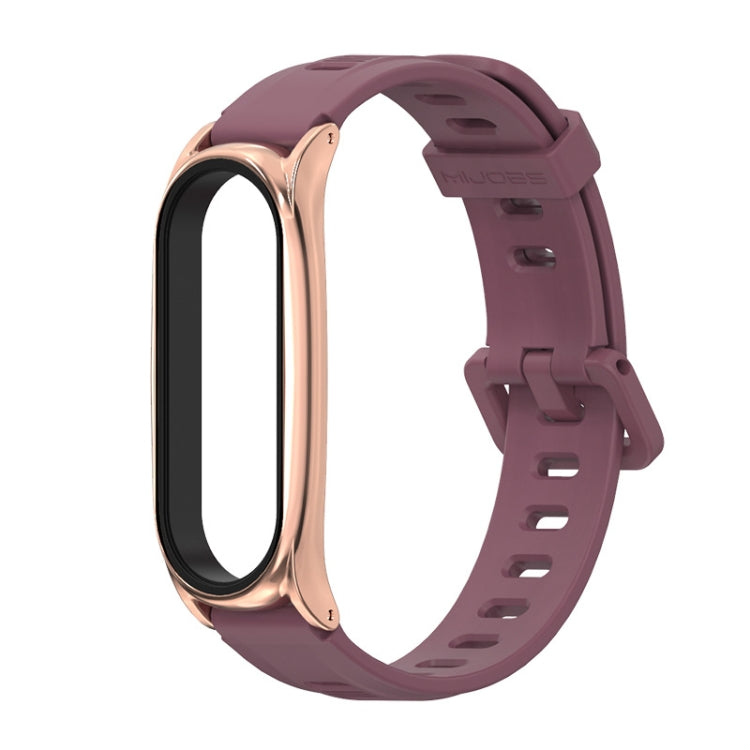 For Xiaomi Mi Band 6 / 5 Mijobs Flat Hole Silicone Watch Band, CS Case, Plus Case, GT Case